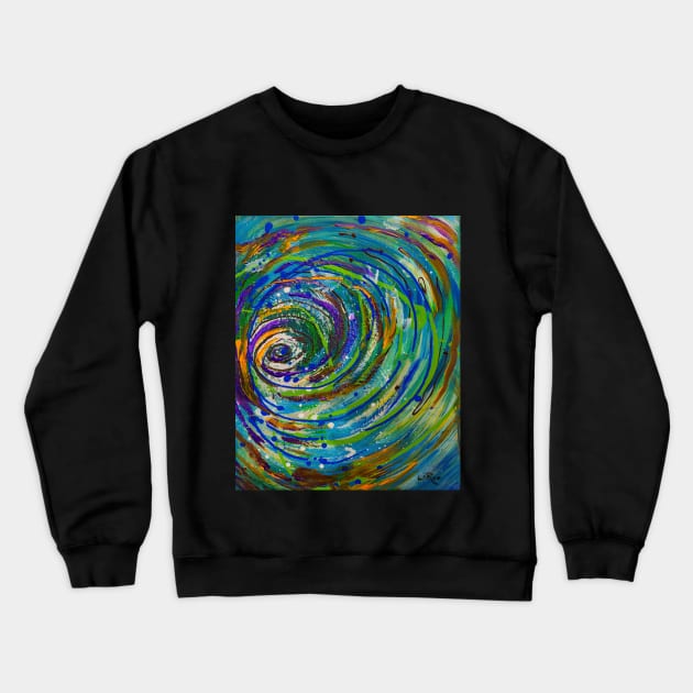 Abstract Tornado Crewneck Sweatshirt by Dual Rogue